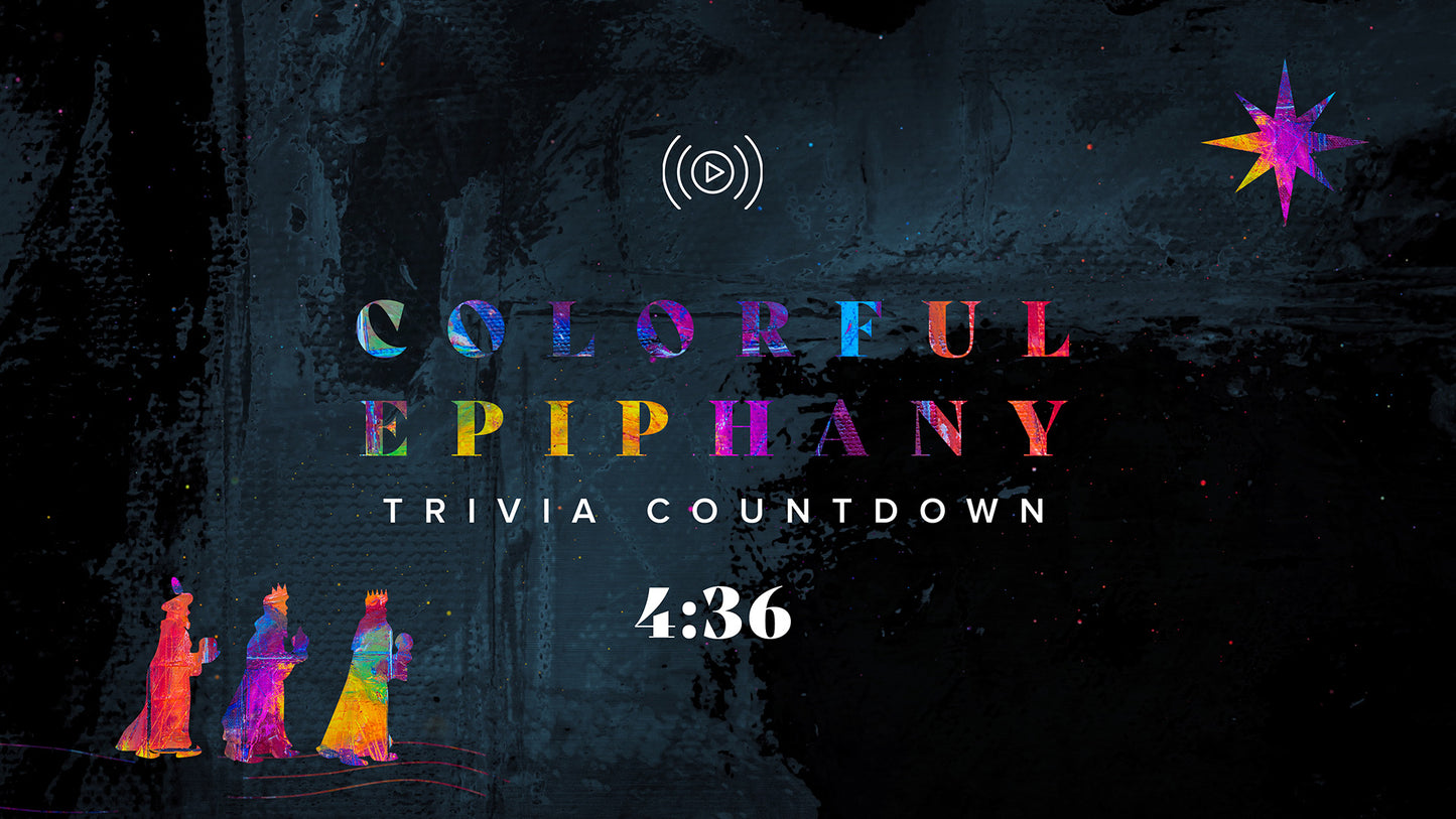 Colorful Epiphany Trivia Countdown