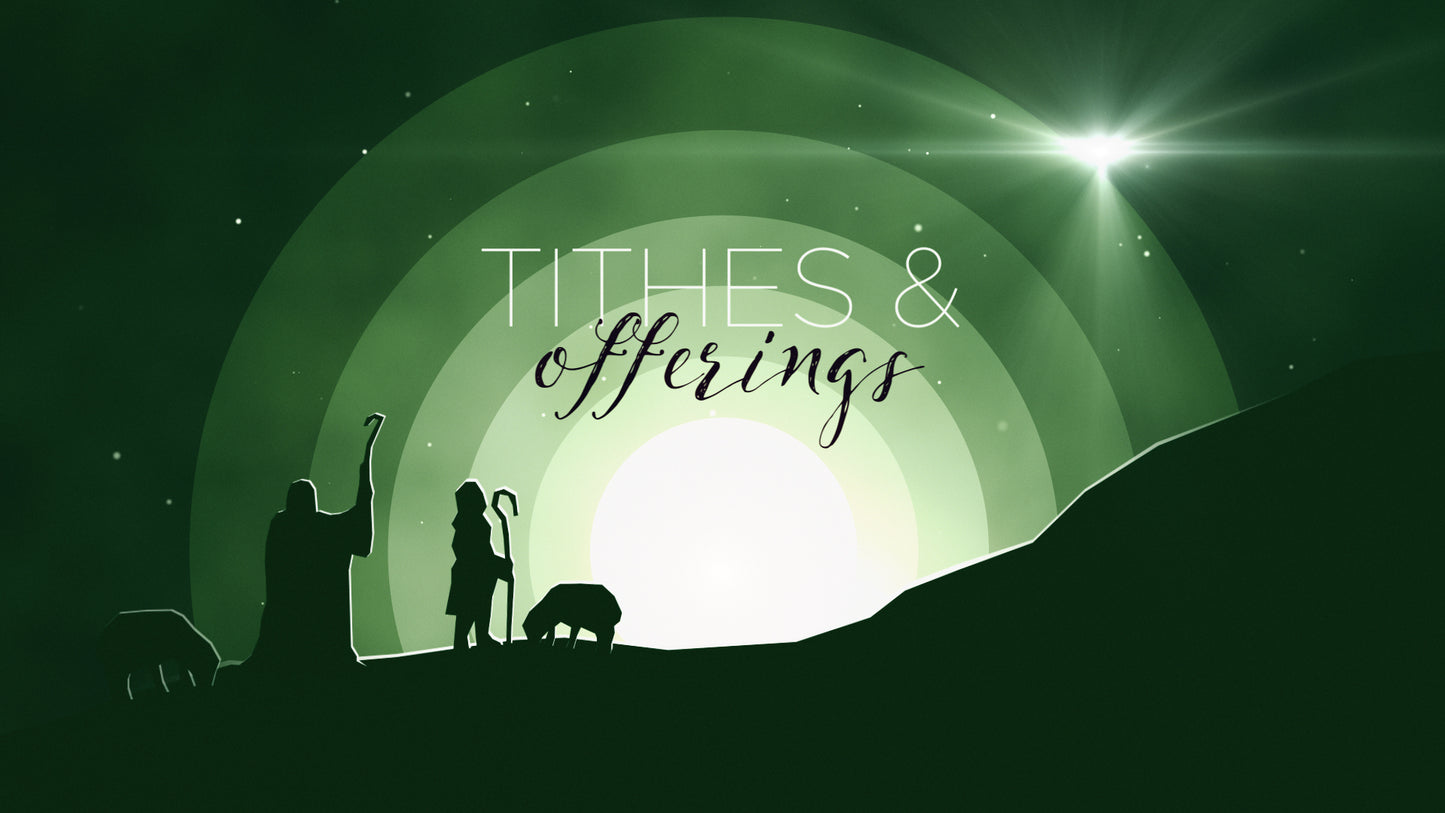 Winter Night Shepherds Tithes & Offerings Still