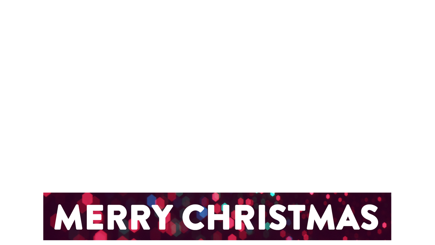 Glitter Echoes Lower Third Merry Christmas