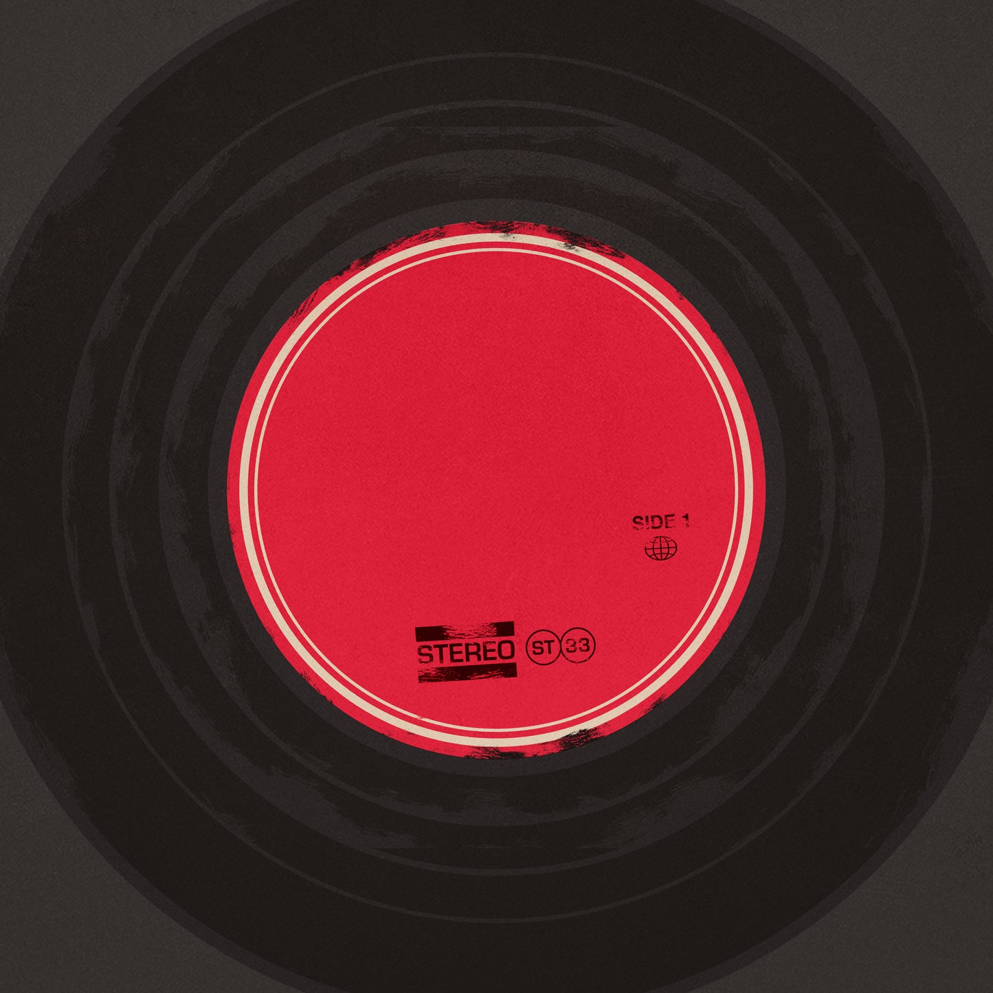 Fathers Day Record Square Blank