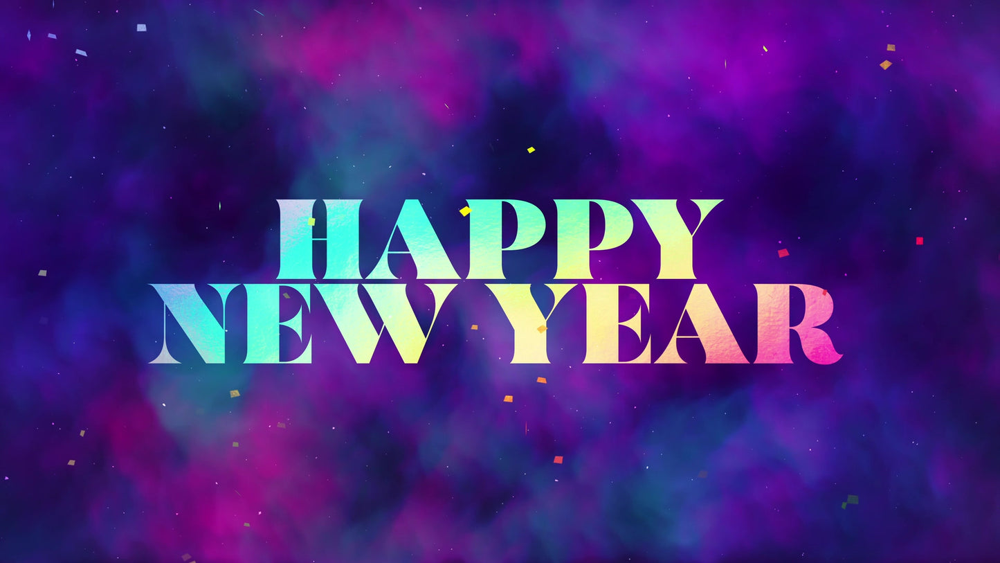 Glitter Fog Happy New Year