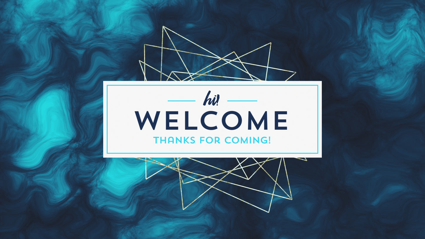 Paint Swirls Welcome