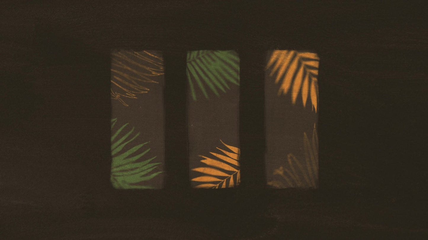 Hosanna 17 Triptych Green