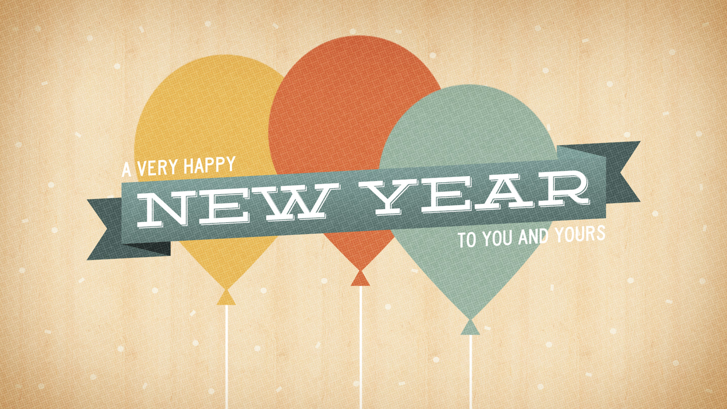 New Year Balloons