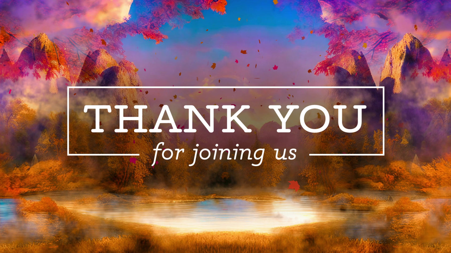 Surreal Fall Thank You