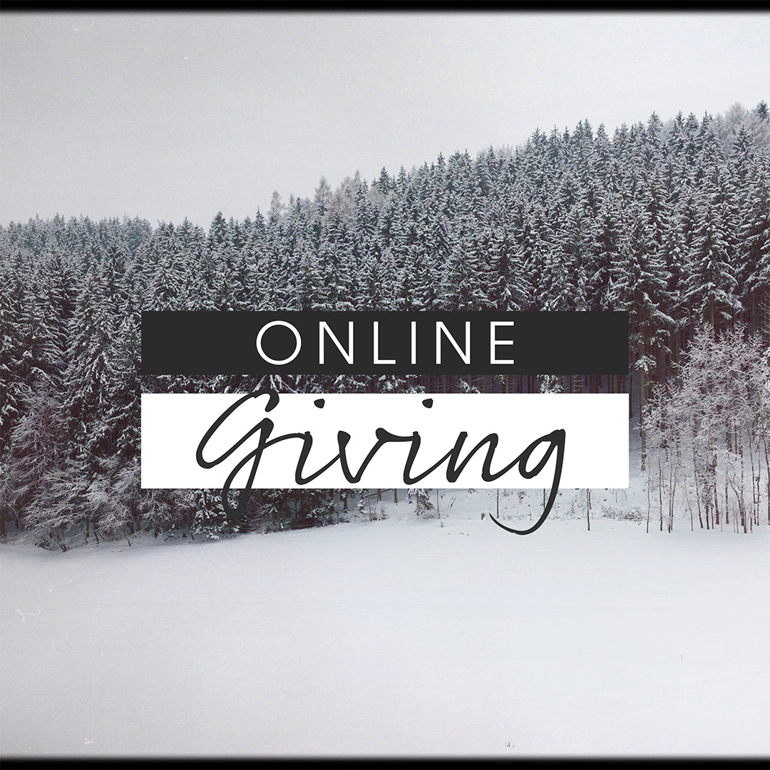 Retro Winter Online Giving Editable