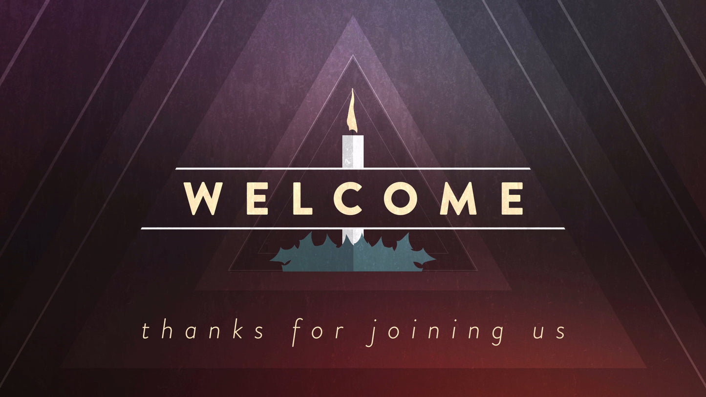 Christmas Candles Welcome