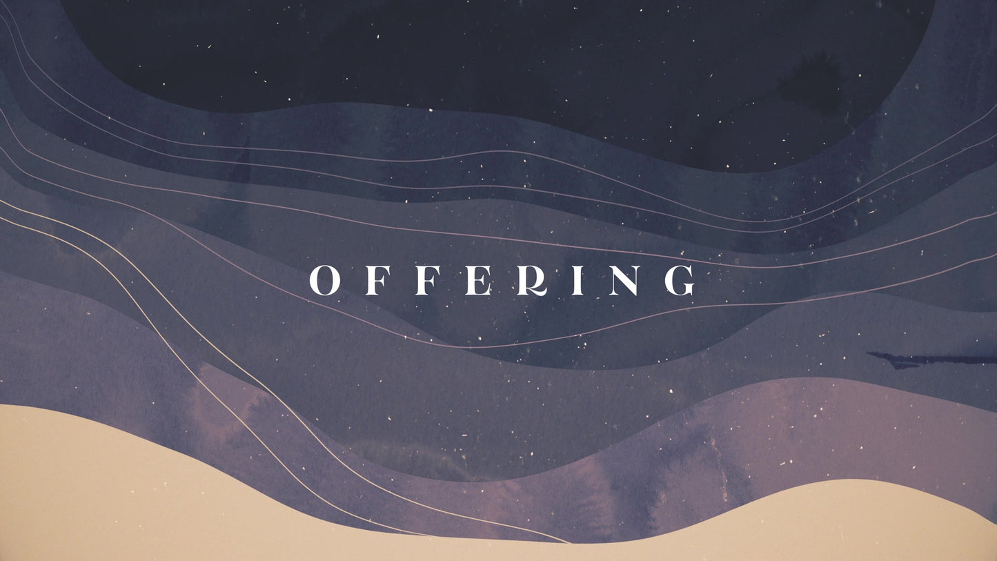 Holy Week Waves Offering