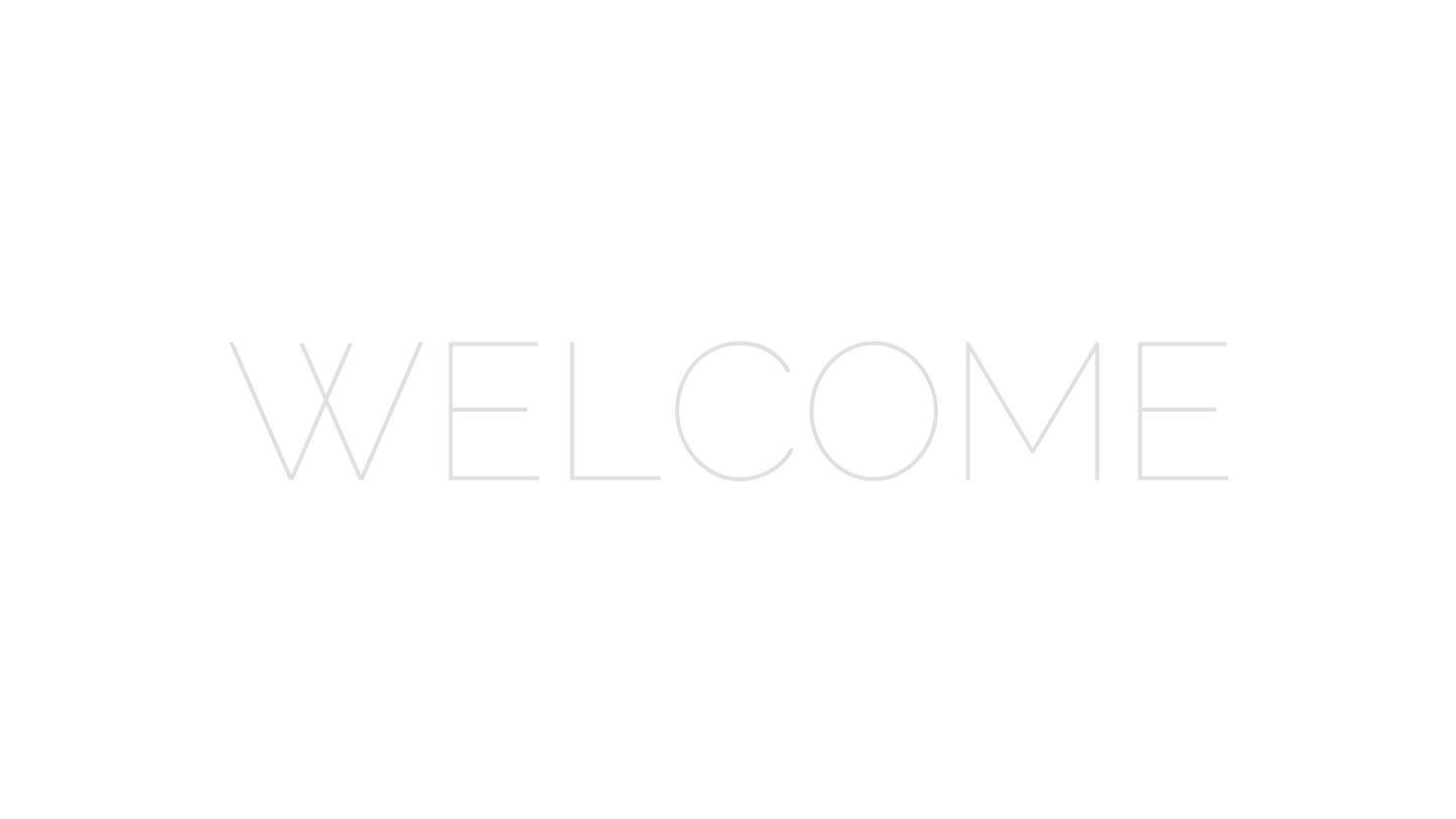 Welcome