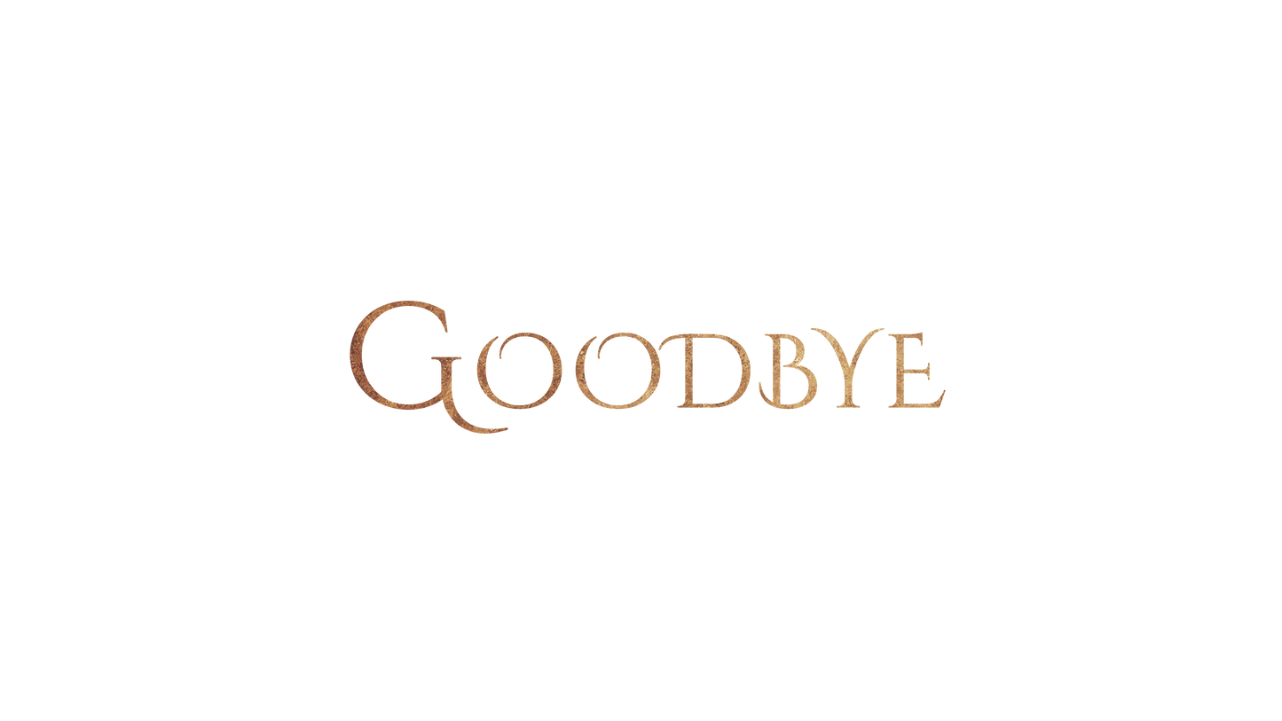 Sparkly Christmas Goodbye