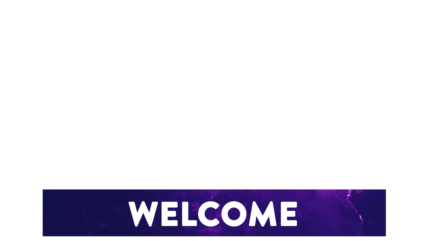 Amethyst Glow Lower Third Welcome