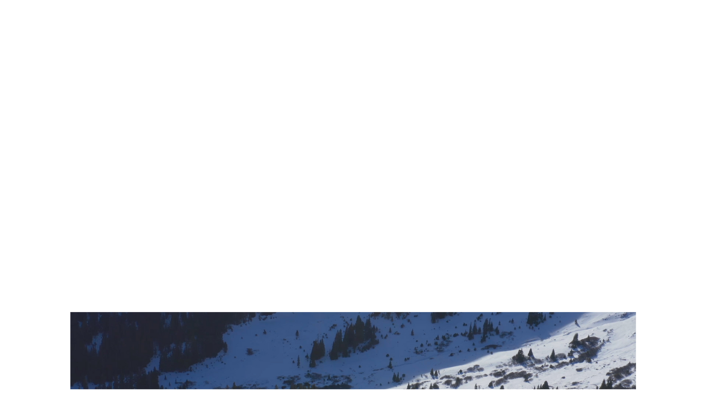 Mountain Snow Lower Third Full Blank