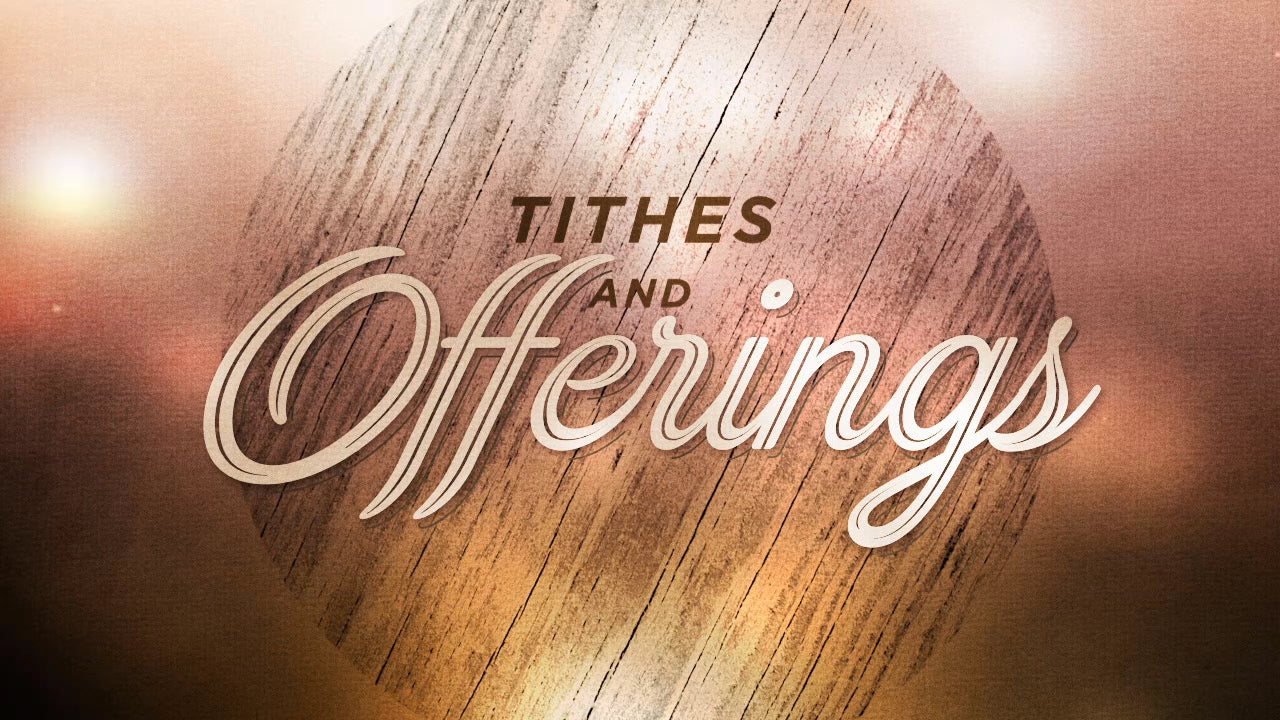 Woodgrain Tithes & Offerings Still