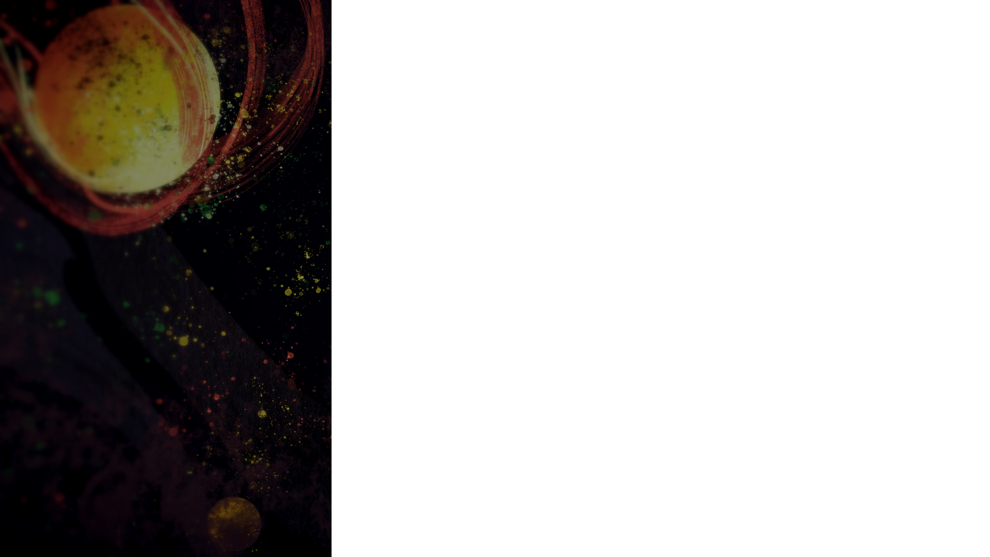 Painted Cosmos Lower Third Left Blank