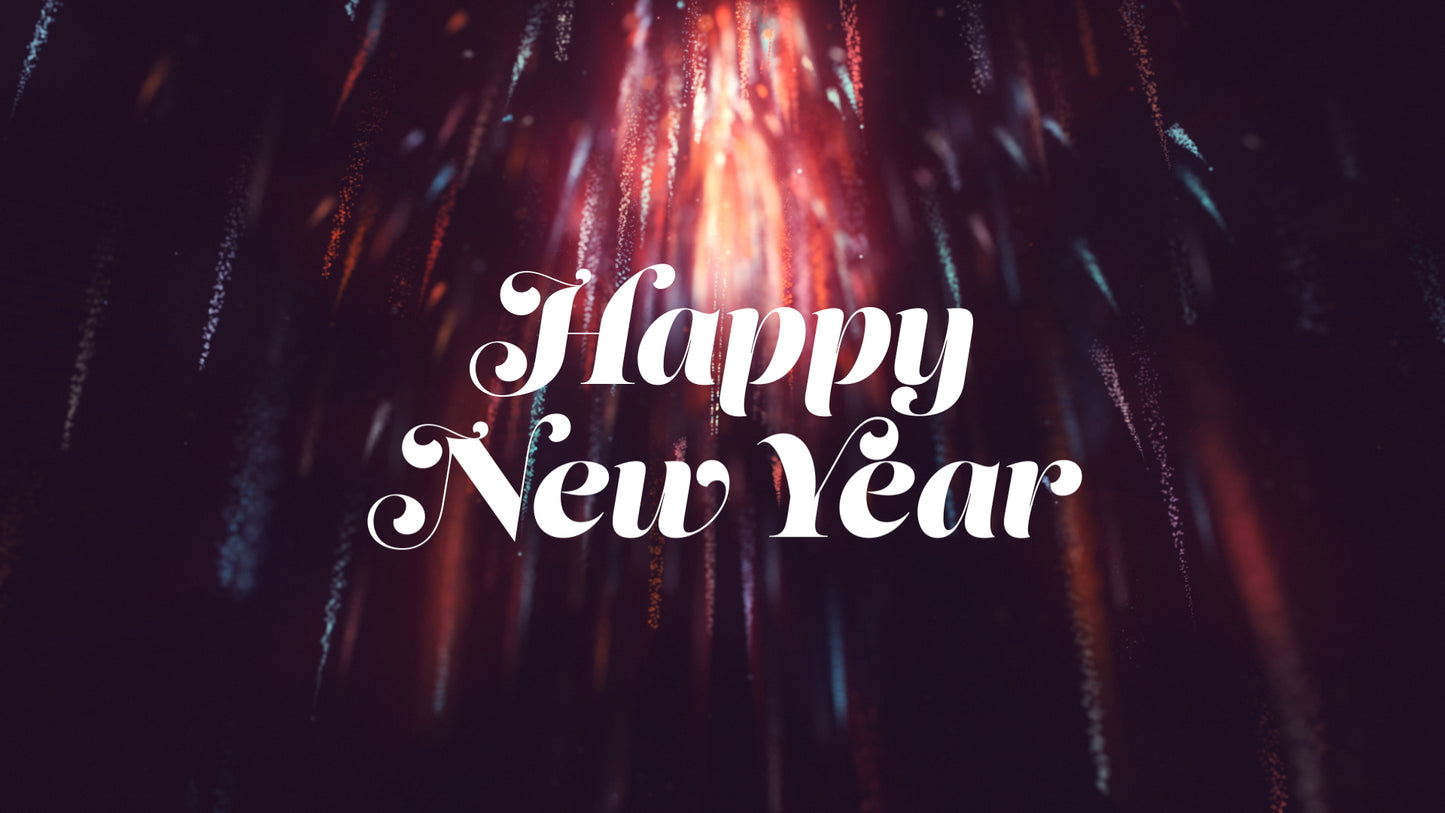 New Year Sparks Happy