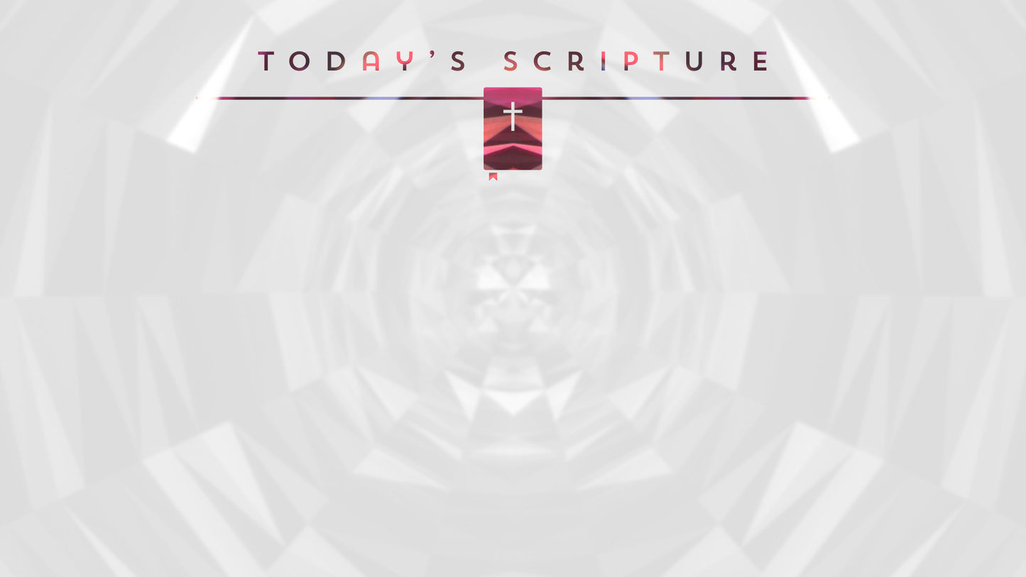 Geometric Glow Scripture Still