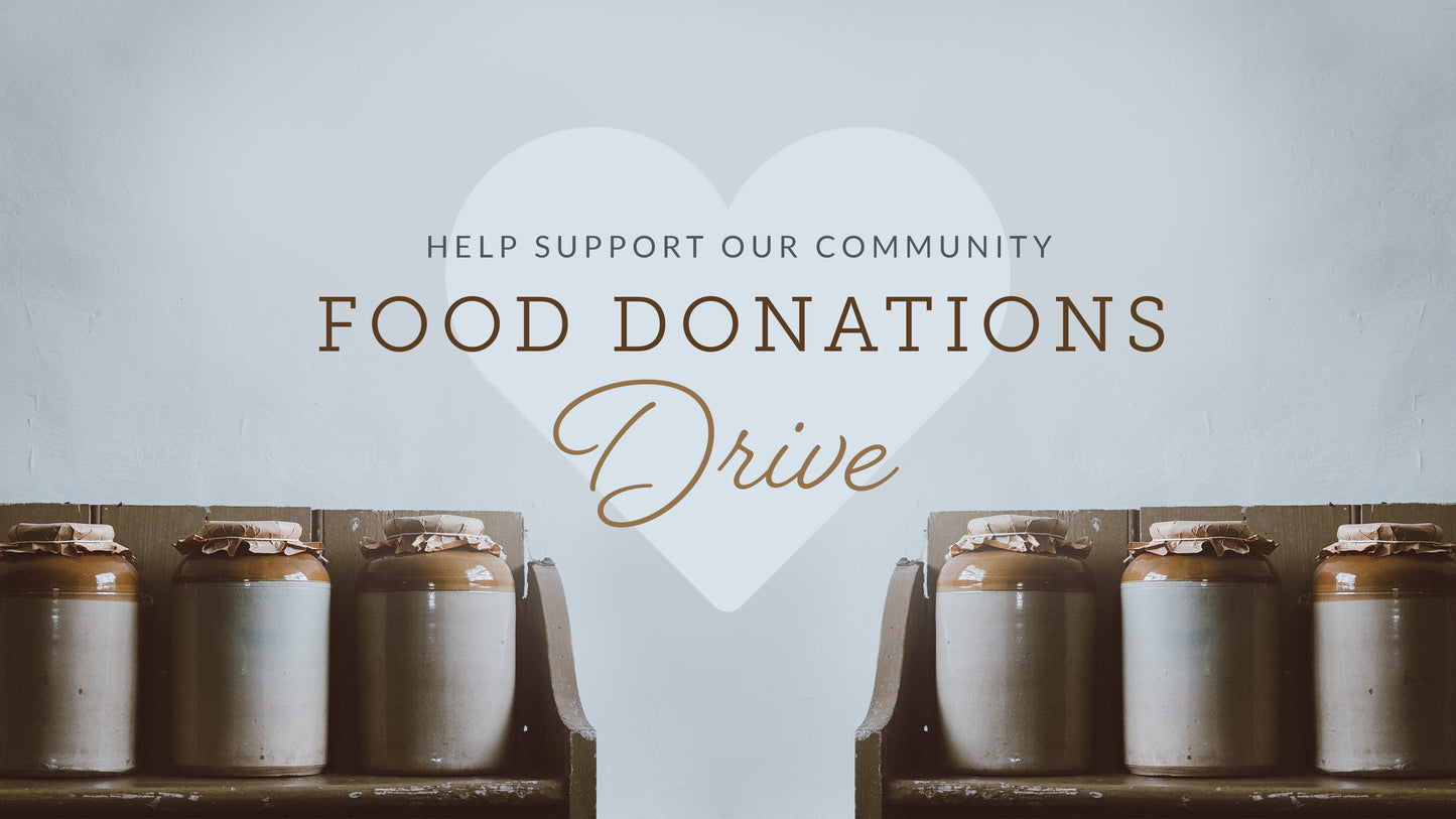 Food Drive Sermon