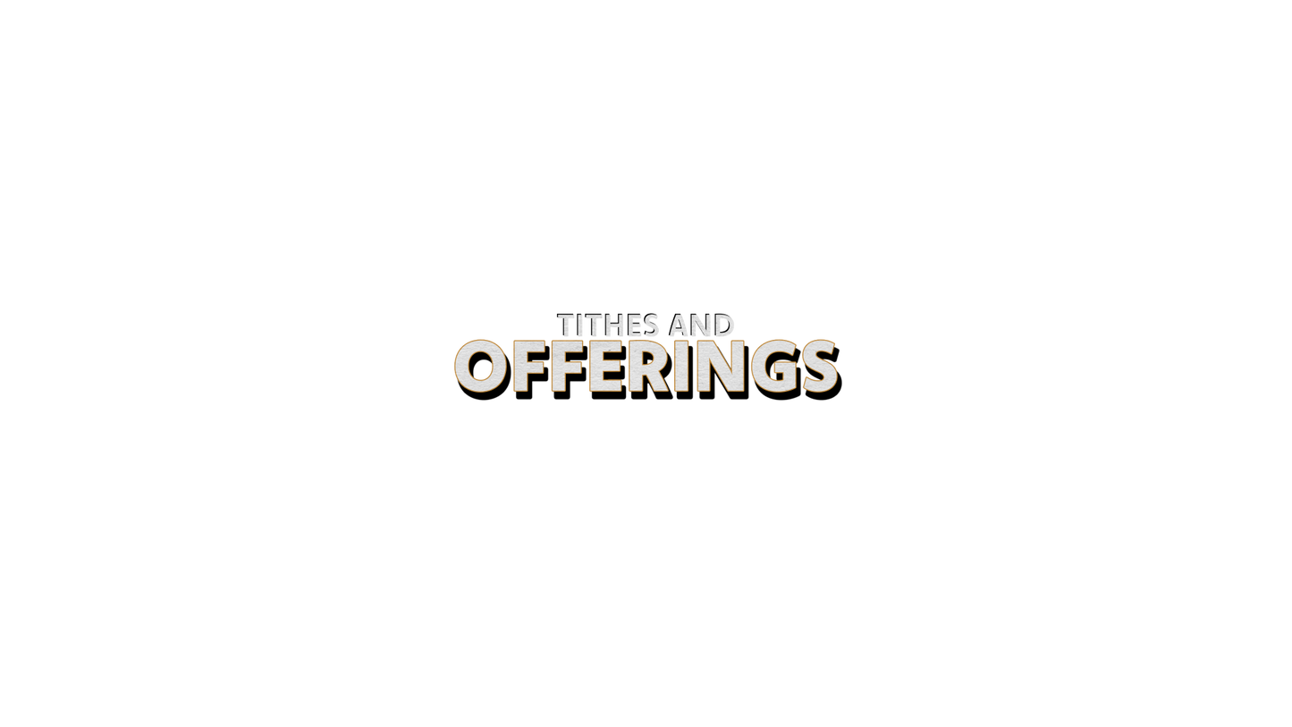 Mlk Inspiration Tithes And Offerings