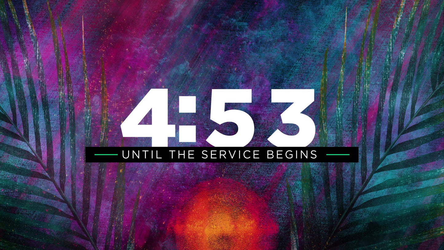 Radiant Paint Palm Sunday Countdown