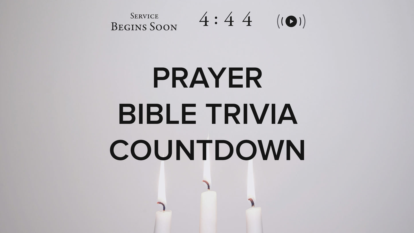 Prayer Bible Trivia Countdown