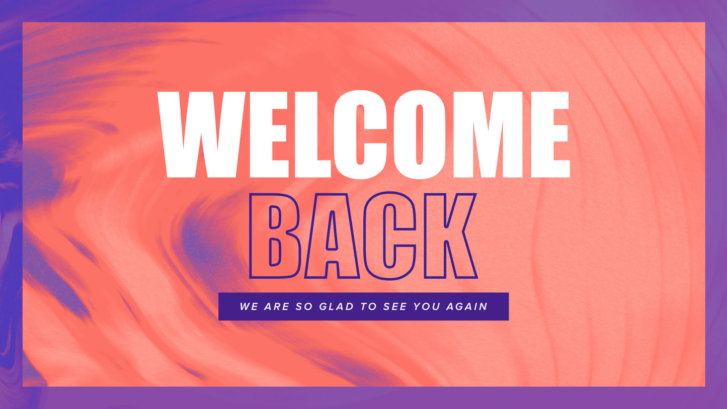 Welcome Back Swirl Sermon