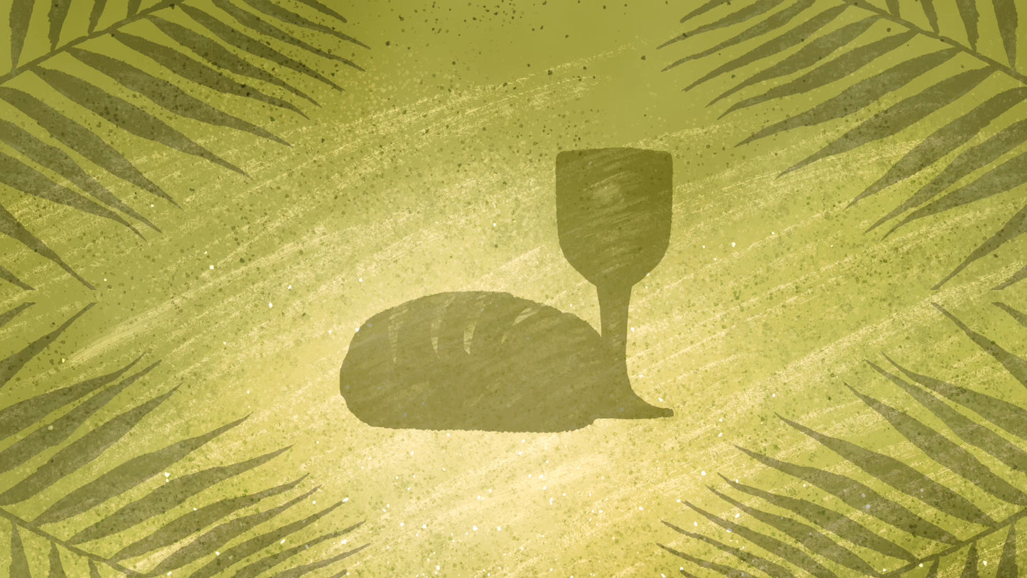 Painted Palm Sunday Communion Still