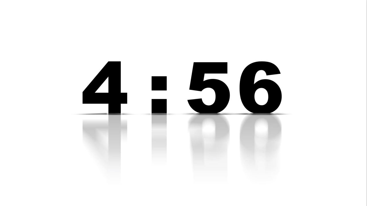 White Reflect Countdown