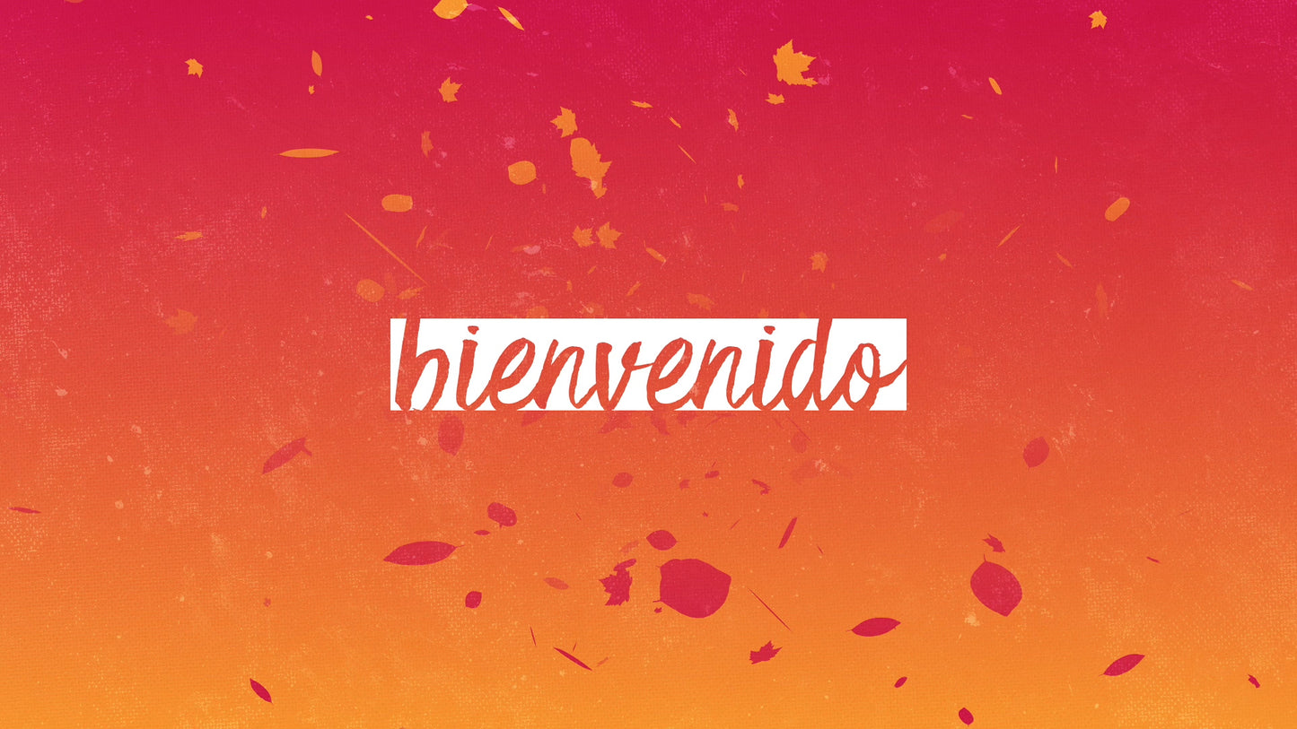 Gradient Leaves Bienvenido Still