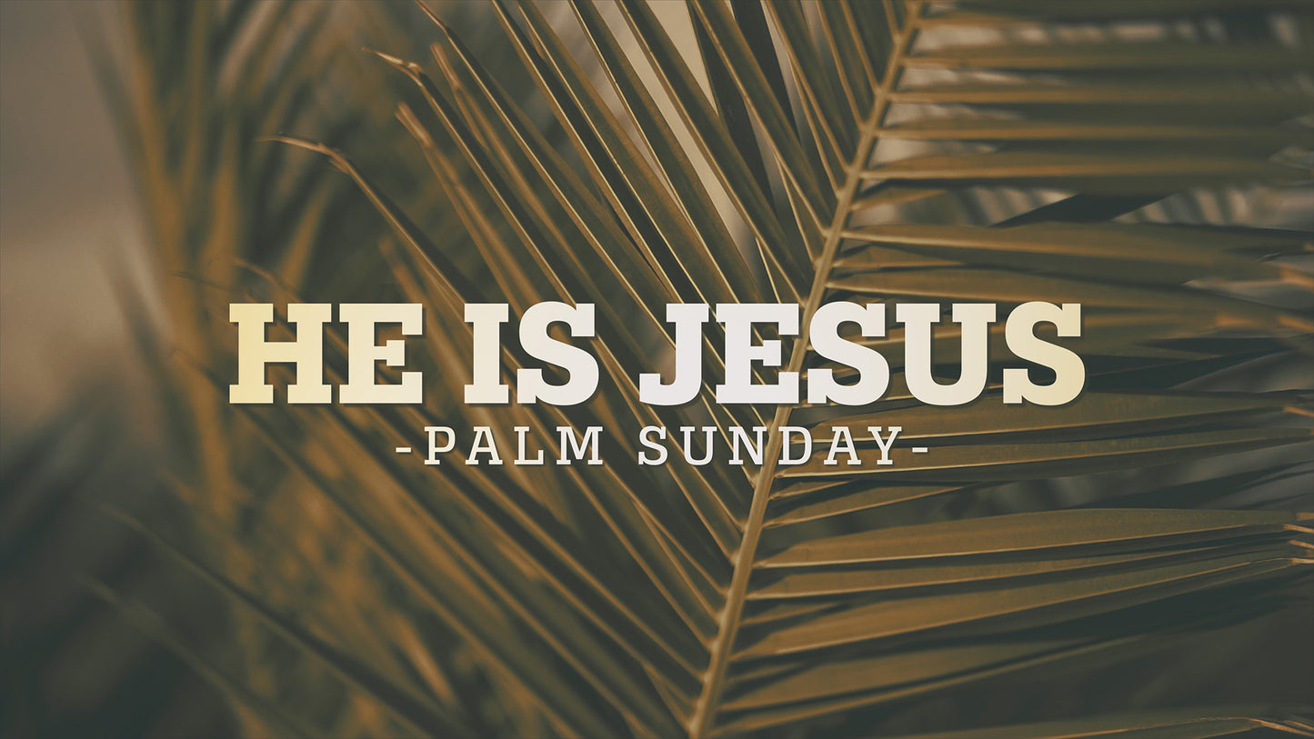 He Is Jesus - Palm Sunday