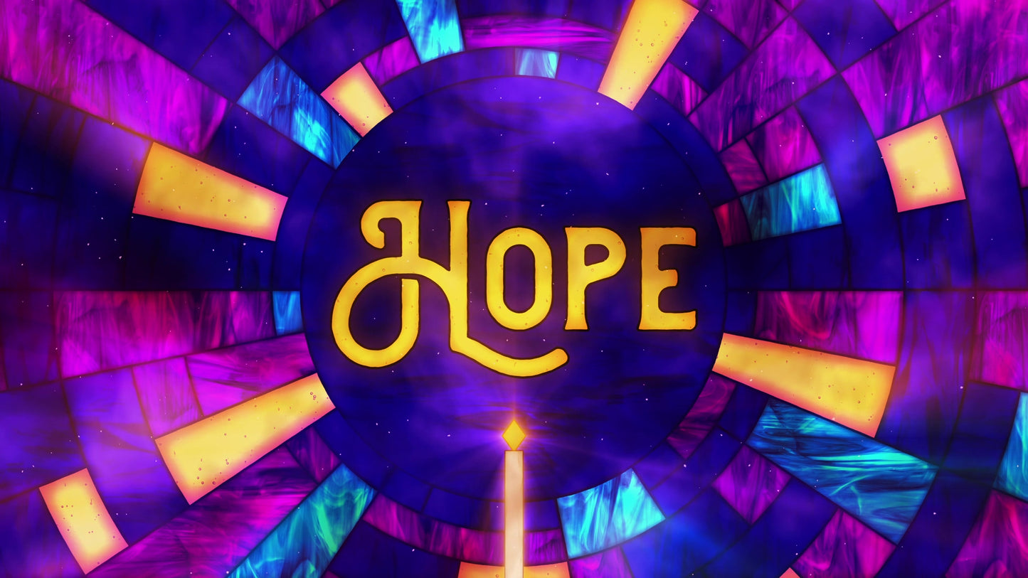 Stained Glass Christmas Hope