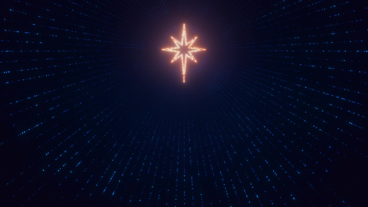 Holy Night 06 Star Blue Rays