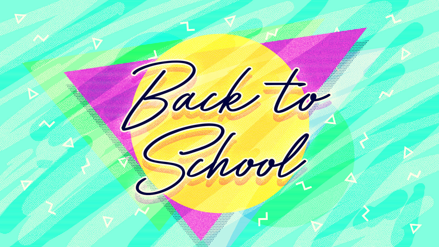 Neon Back to School