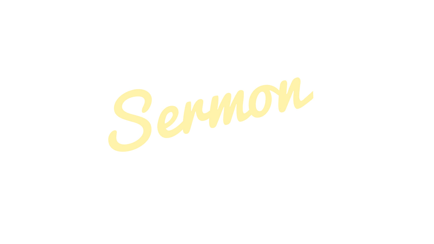 Big Fall Sermon
