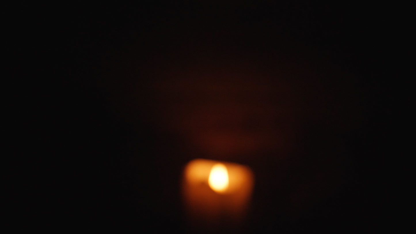 Christmas Candles Center Blur