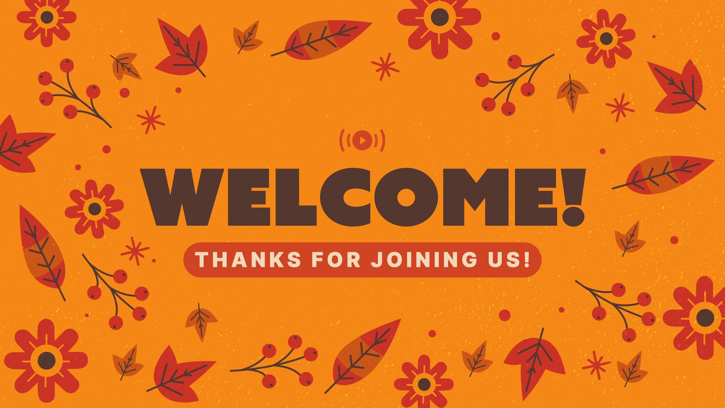 Thanksgiving Leaves Welcome Stream