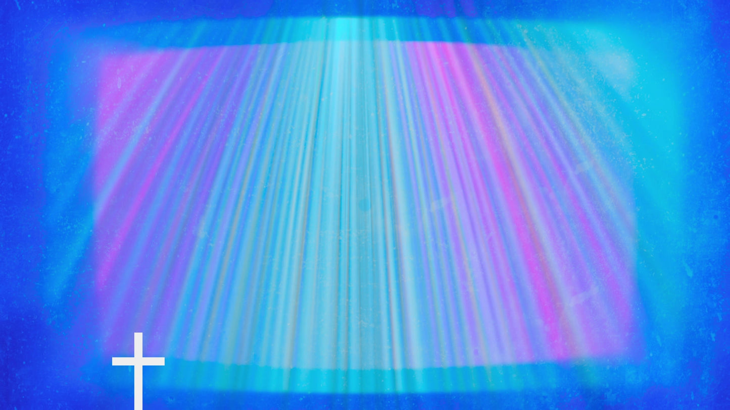 Chromatic Light Blue Light Cross