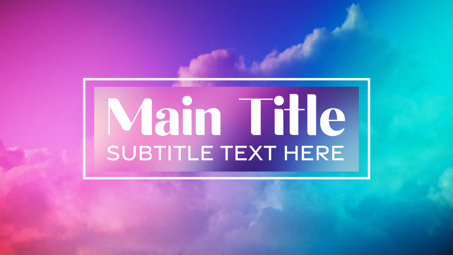 Cloudlapse Sermon Title