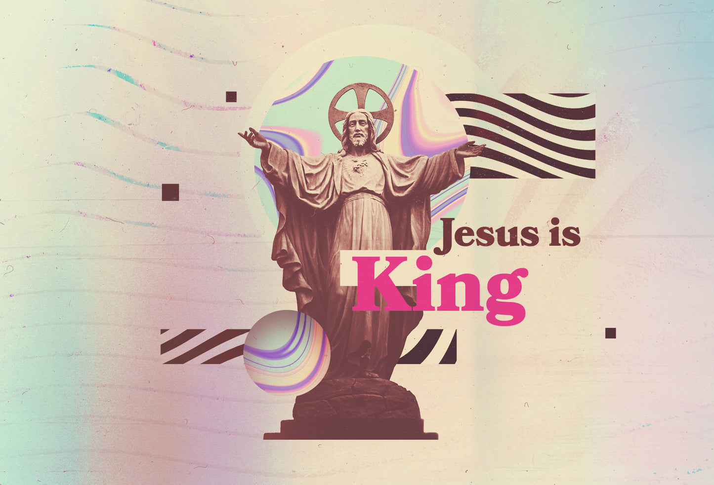 Jesus Is King 4X6 Postcard