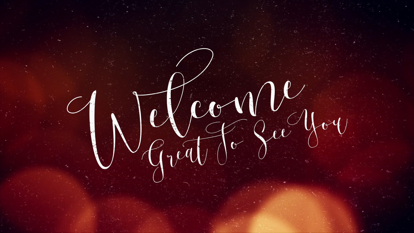 Warm Christmas Glow Welcome Still