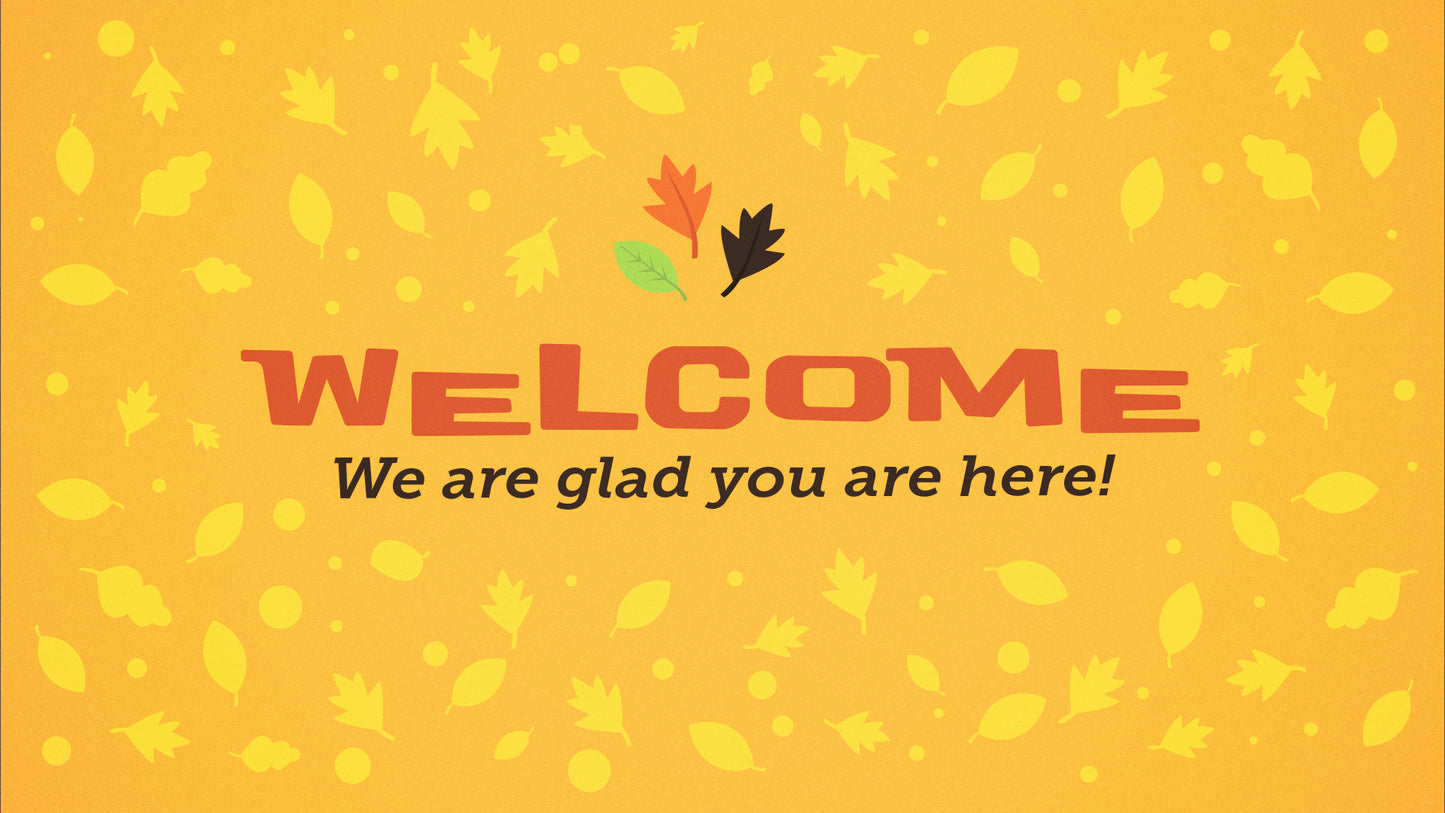Fall Fest Welcome Leaves