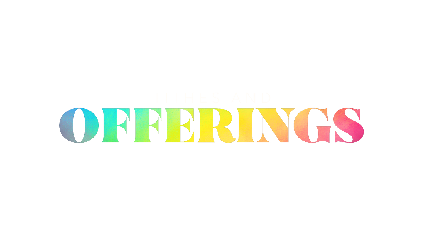 Glitter Fog Tithes Offerings
