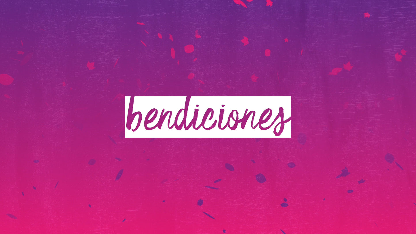 Gradient Leaves Bendiciones Still