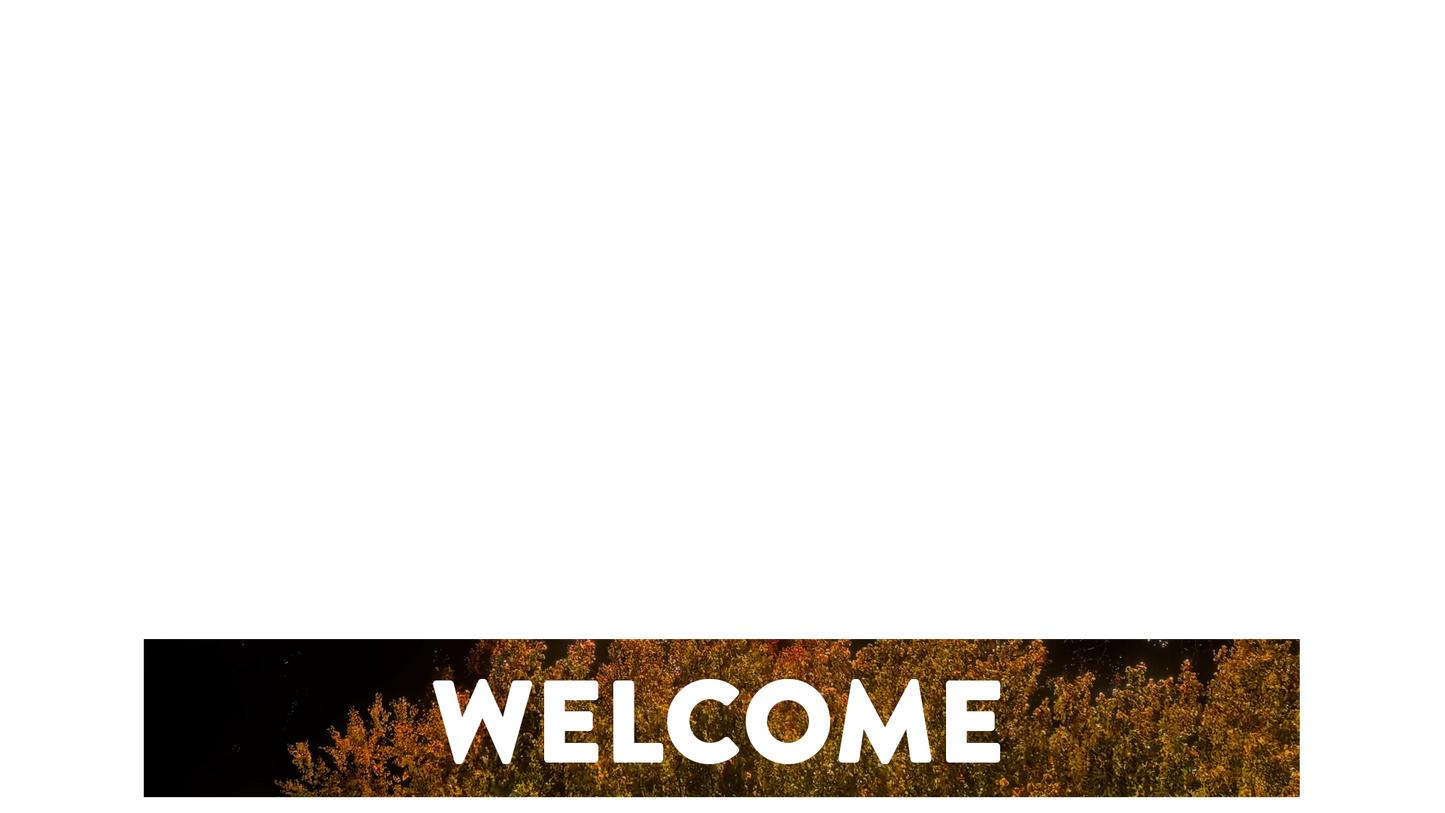 Fall Foliage Lower Third Welcome