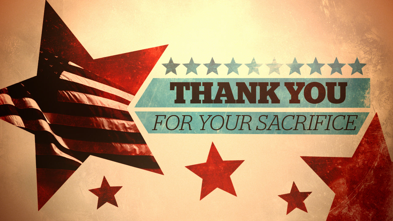 Thank You For Your Sacrifice Title Still