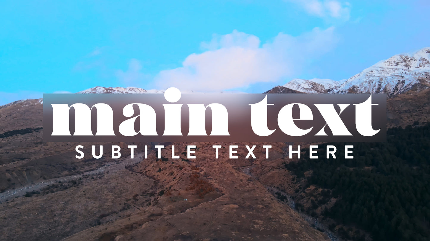 Mountain Title Sermon Slide Sermon