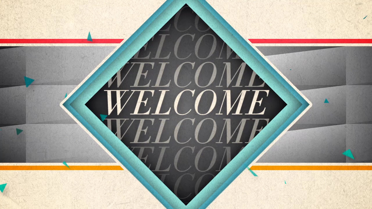 New Geometric Welcome Still