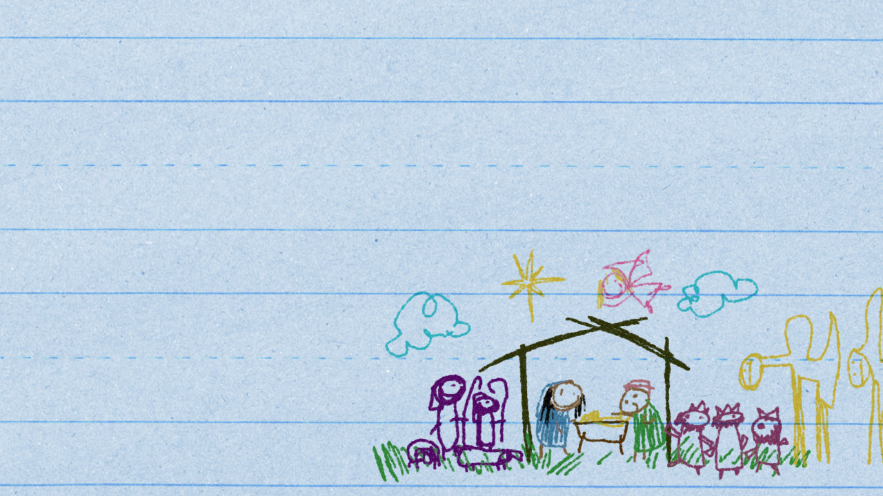 Crayon Nativity