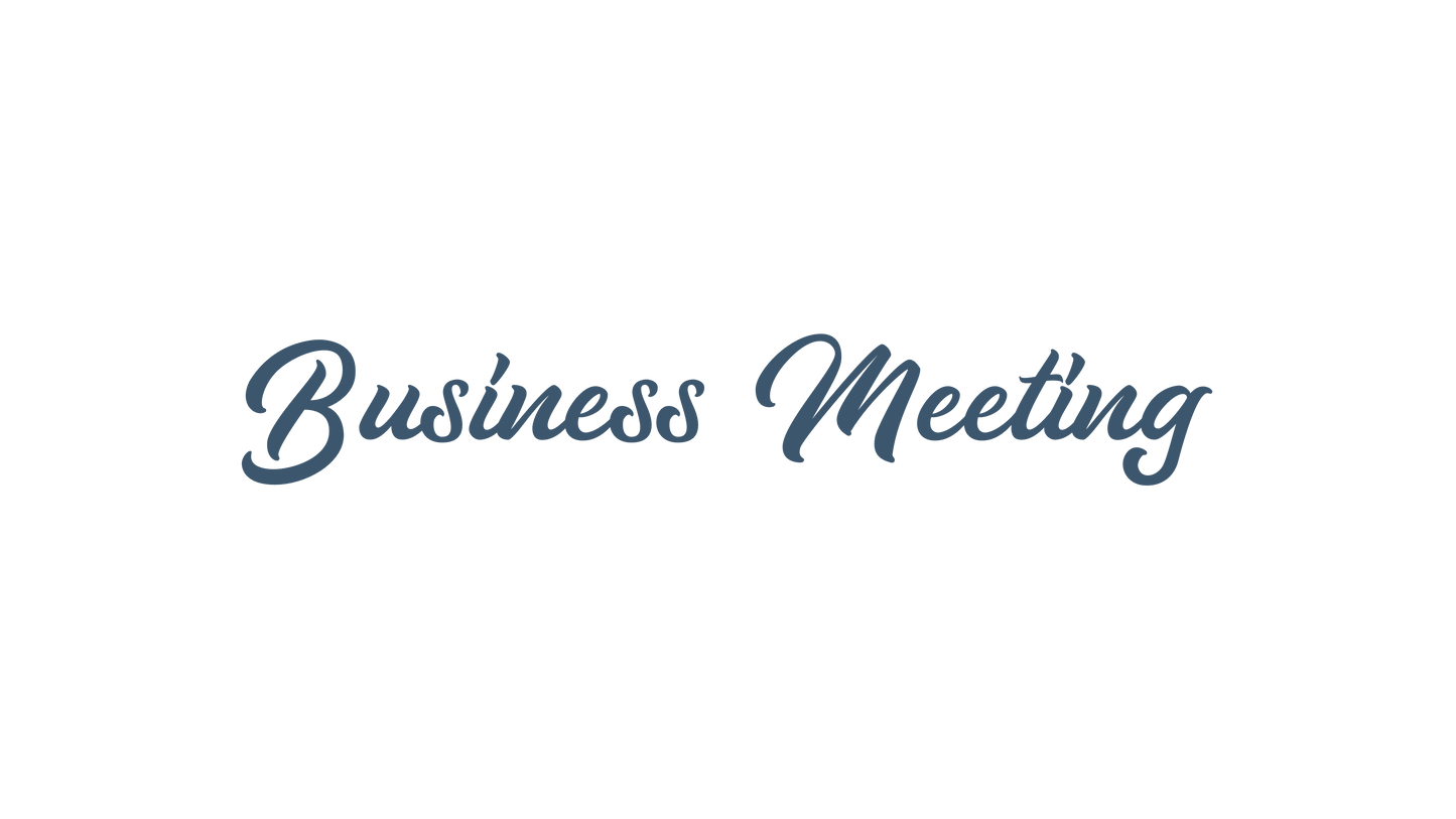 Q1 Announcements Business Meeting