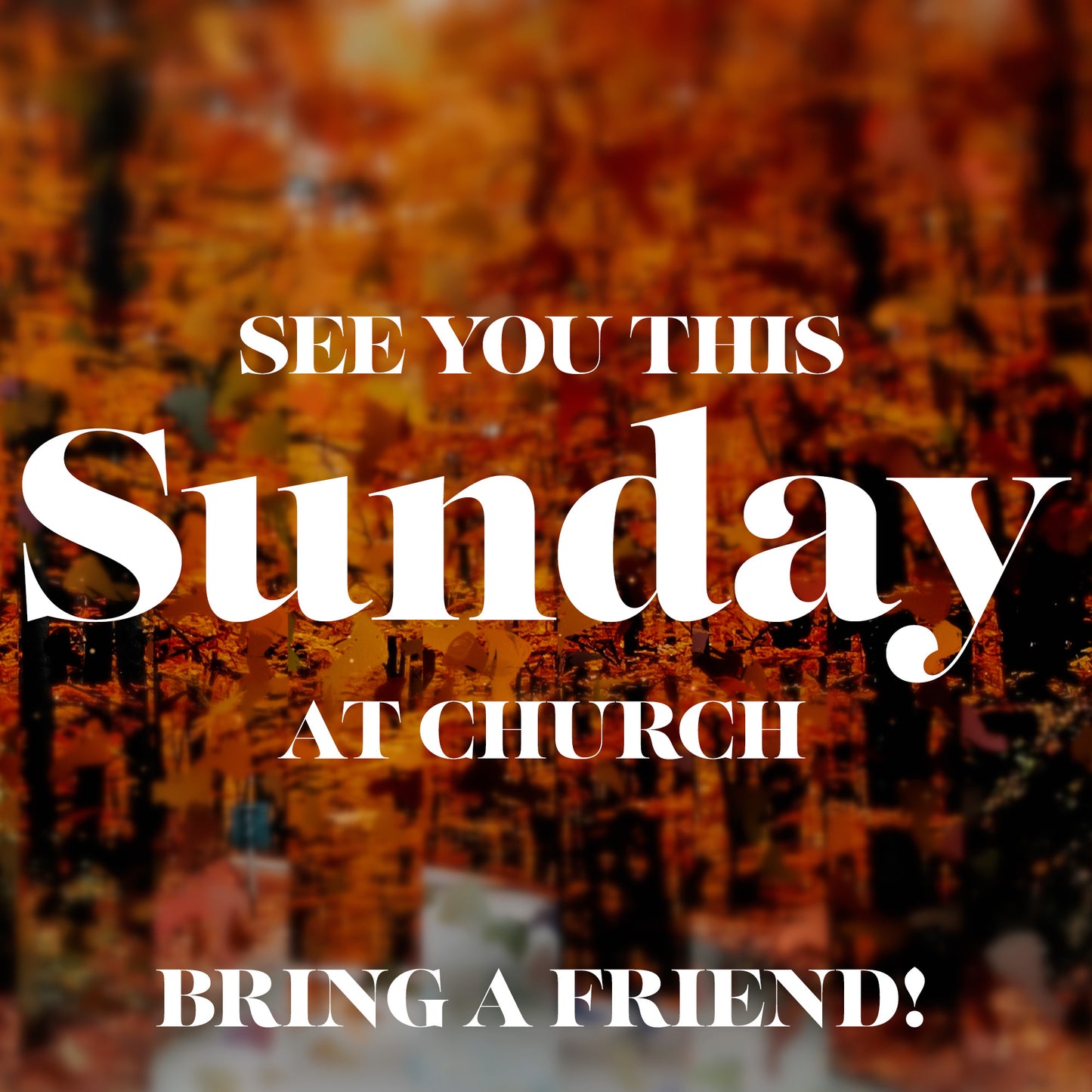 Autumns End Sunday