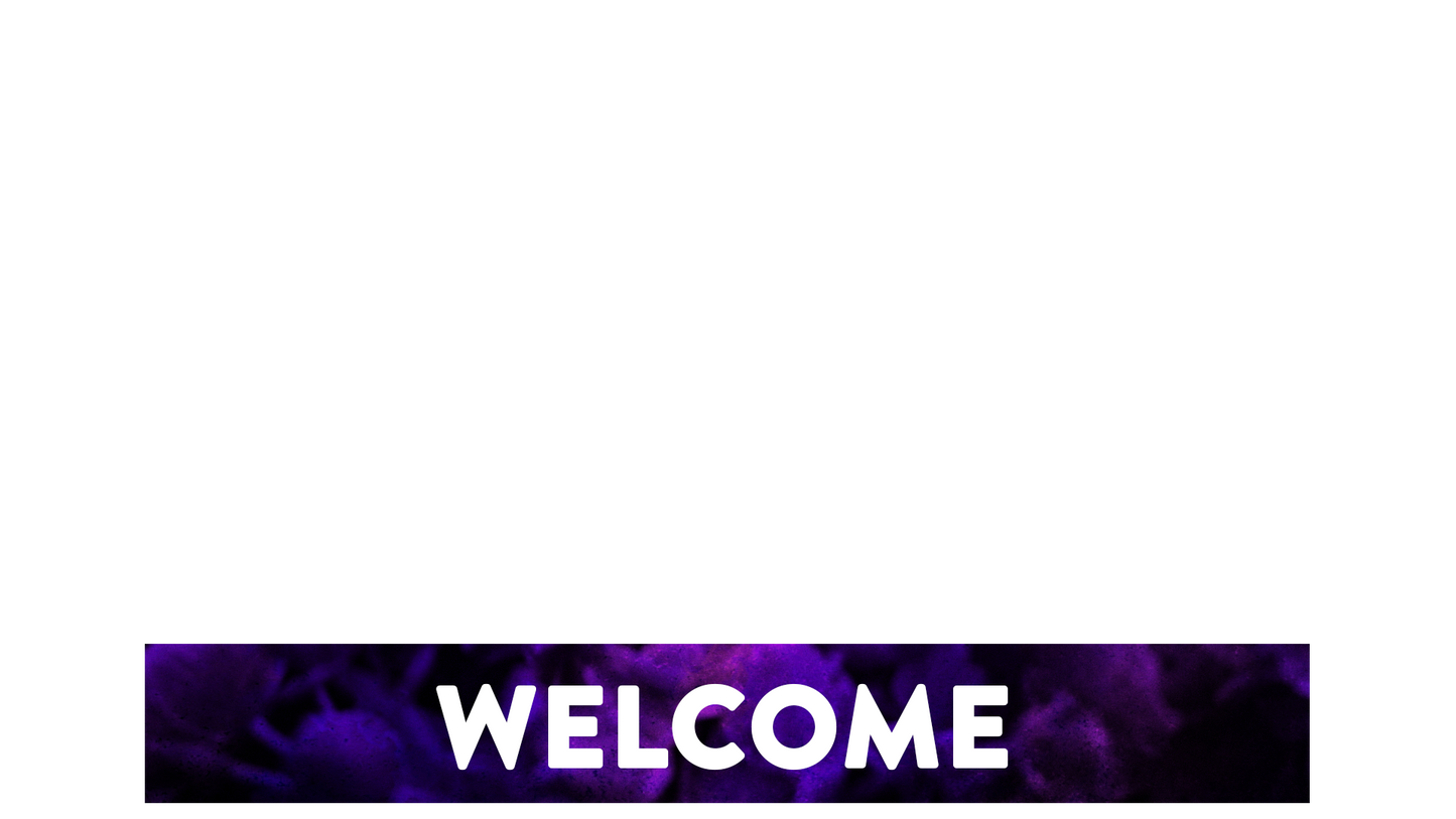 Floral Paint Lower Third Welcome
